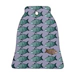 Fishes Pattern Background Theme Art Ornament (Bell) Front