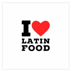 I Love Latin Food Square Satin Scarf (36  X 36 ) by ilovewhateva