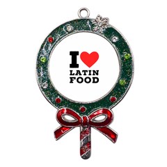 I Love Latin Food Metal X mas Lollipop With Crystal Ornament by ilovewhateva