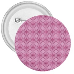 Pattern Print Floral Geometric 3  Buttons