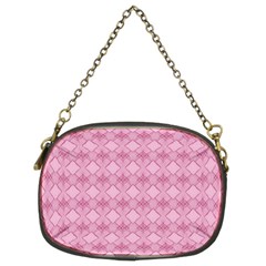 Pattern Print Floral Geometric Chain Purse (Two Sides)