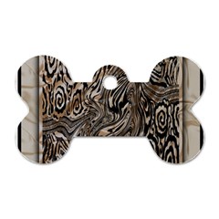 Zebra Abstract Background Dog Tag Bone (two Sides) by Vaneshop