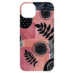 Abstract Pattern Floral Wall Art Iphone 14 Plus Black Uv Print Case by Vaneshop
