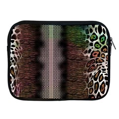 Leopard Animal Shawl Honeycomb Apple Ipad 2/3/4 Zipper Cases