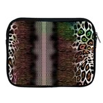 Leopard Animal Shawl Honeycomb Apple iPad 2/3/4 Zipper Cases Front