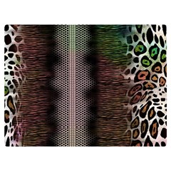 Leopard Animal Shawl Honeycomb Premium Plush Fleece Blanket (extra Small) by Vaneshop