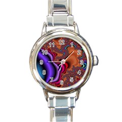 Colorful Piece Abstract Round Italian Charm Watch by Vaneshop
