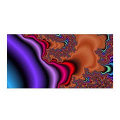 Colorful Piece Abstract Satin Wrap 35  X 70 