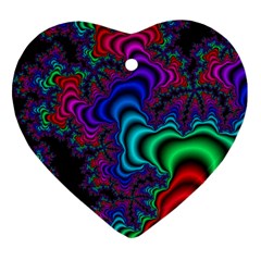 Abstract Piece Color Heart Ornament (two Sides) by Vaneshop