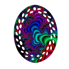 Abstract Piece Color Oval Filigree Ornament (two Sides) by Vaneshop