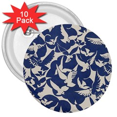 Bird Animal Animal Background 3  Buttons (10 pack) 