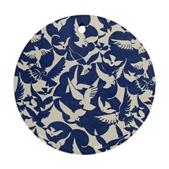 Bird Animal Animal Background Round Ornament (Two Sides)