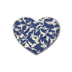 Bird Animal Animal Background Rubber Coaster (Heart)