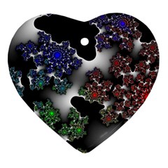 Piece Graphic Heart Ornament (two Sides) by Vaneshop