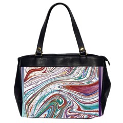 Abstract Background Ornamental Oversize Office Handbag (2 Sides)