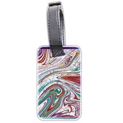 Abstract Background Ornamental Luggage Tag (two sides)