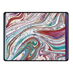 Abstract Background Ornamental Two Sides Fleece Blanket (Small)