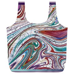Abstract Background Ornamental Full Print Recycle Bag (xl)