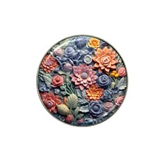 3d Flower Bloom Embossed Pattern Hat Clip Ball Marker (4 Pack) by Vaneshop