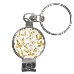 Flowers Gold Floral Nail Clippers Key Chain by Vaneshop