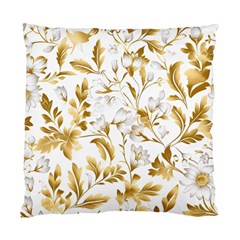 Flowers Gold Floral Standard Cushion Case (two Sides)