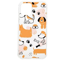 Seamless Pattern Of Cute Dog Puppy Cartoon Funny And Happy Iphone 12 Pro Max Tpu Uv Print Case by Wav3s