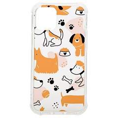 Seamless Pattern Of Cute Dog Puppy Cartoon Funny And Happy Iphone 12 Mini Tpu Uv Print Case	 by Wav3s
