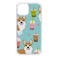 Welsh Corgi Boba Tea Bubble Cute Kawaii Dog Breed Iphone 14 Tpu Uv Print Case by Wav3s