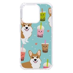 Welsh Corgi Boba Tea Bubble Cute Kawaii Dog Breed Iphone 14 Pro Tpu Uv Print Case by Wav3s