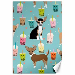 Chihuahua Bubble Kawaii Boba Tea Cute Dog Canvas 20  X 30 