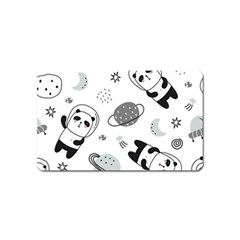 Panda Floating In Space And Star Magnet (name Card)