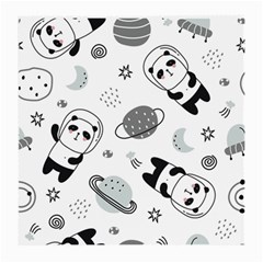 Panda Floating In Space And Star Medium Glasses Cloth