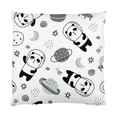 Panda Floating In Space And Star Standard Cushion Case (two Sides) by Wav3s