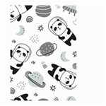 Panda Floating In Space And Star Small Garden Flag (Two Sides) Front