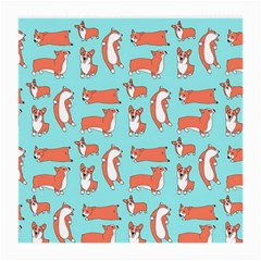 Corgis On Teal Medium Glasses Cloth