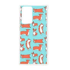 Corgis On Teal Samsung Galaxy Note 20 Ultra Tpu Uv Case by Wav3s