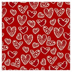 Vector Seamless Pattern Of Hearts With Valentine s Day Lightweight Scarf  by Wav3s