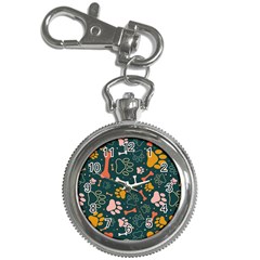 Dog Paw Colorful Fabrics Digitally Key Chain Watches