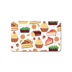 Seamless Pattern Hand Drawing Cartoon Dessert And Cake Magnet (name Card)