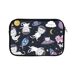 Space Cat Illustration Pattern Astronaut Apple Ipad Mini Zipper Cases by Wav3s