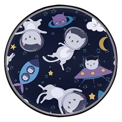 Space Cat Illustration Pattern Astronaut Wireless Fast Charger(black) by Wav3s