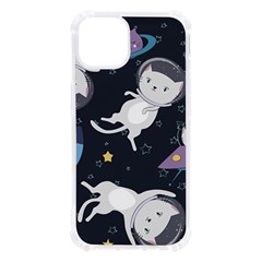 Space Cat Illustration Pattern Astronaut Iphone 13 Tpu Uv Print Case by Wav3s