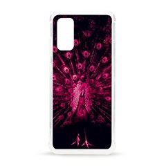 Peacock Pink Black Feather Abstract Samsung Galaxy S20 6 2 Inch Tpu Uv Case by Wav3s