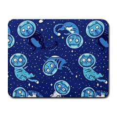 Cat Spacesuit Space Suit Astronaut Pattern Small Mousepad by Wav3s