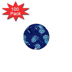 Cat Spacesuit Space Suit Astronaut Pattern 1  Mini Buttons (100 Pack) 