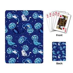 Cat Spacesuit Space Suit Astronaut Pattern Playing Cards Single Design (rectangle)