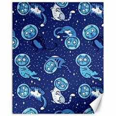 Cat Spacesuit Space Suit Astronaut Pattern Canvas 16  X 20 