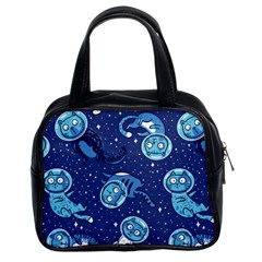 Cat Spacesuit Space Suit Astronaut Pattern Classic Handbag (two Sides) by Wav3s