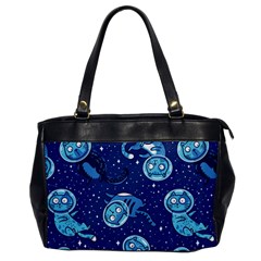 Cat Spacesuit Space Suit Astronaut Pattern Oversize Office Handbag by Wav3s