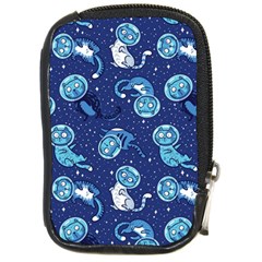 Cat Spacesuit Space Suit Astronaut Pattern Compact Camera Leather Case by Wav3s